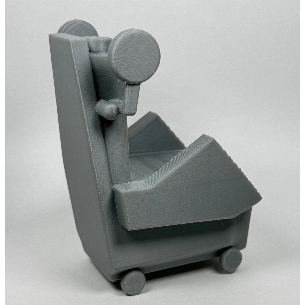 Star Trek TOS dagger of the mind torture chair paintable gray plastic